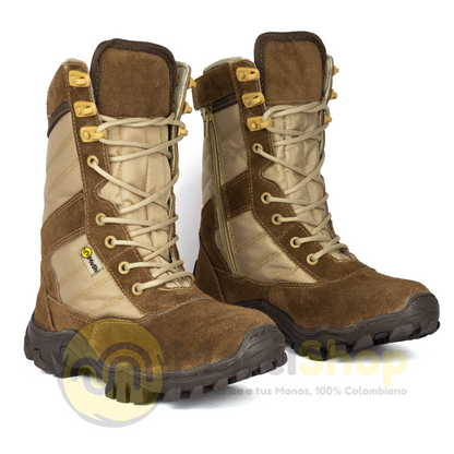 Botas ALPHA Cuero REF-103 CAFE