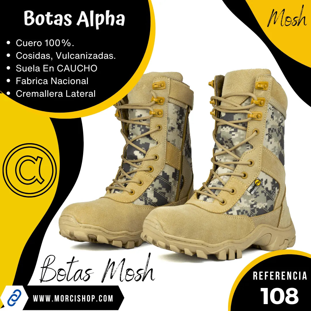 Botas ALPHA Cuero REF-108