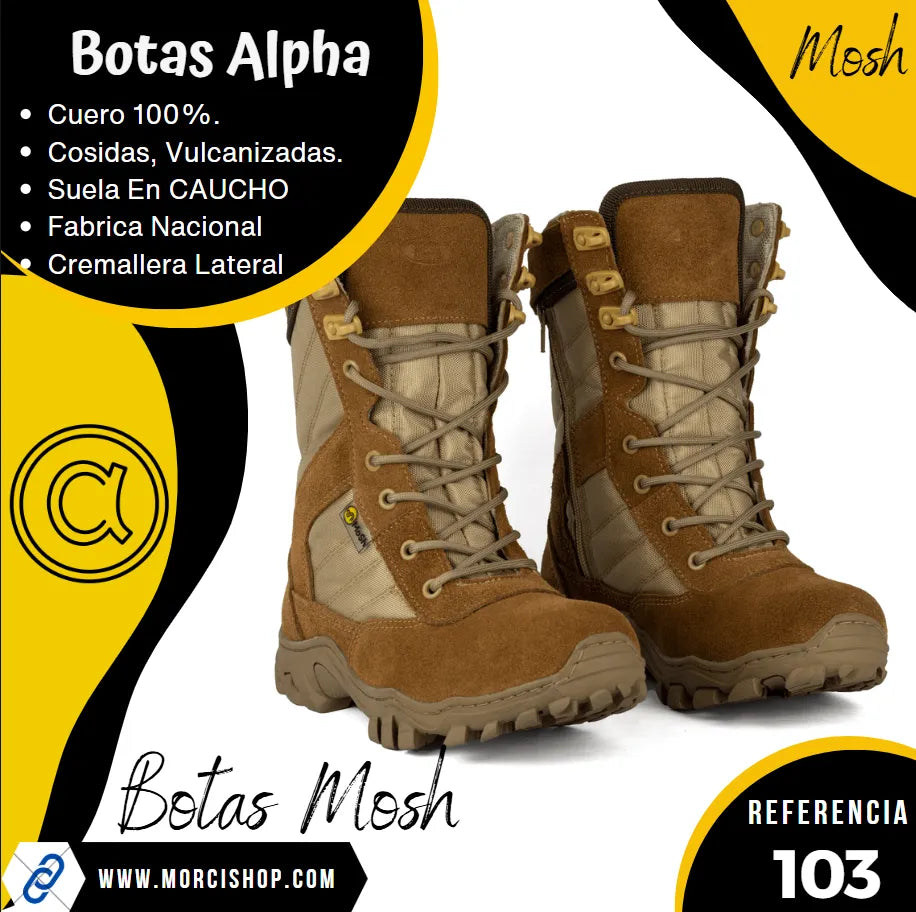 Botas ALPHA Cuero REF-103